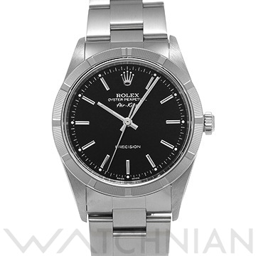 ロレックス エアキング 14010 ブラック メンズ 時計 【中古】【wristwatch】