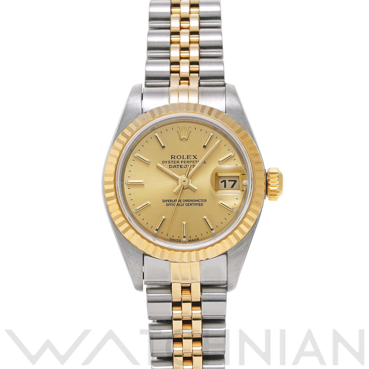 ロレックス デイトジャスト 79173 シャンパン レディース 時計 【中古】【wristwatch】