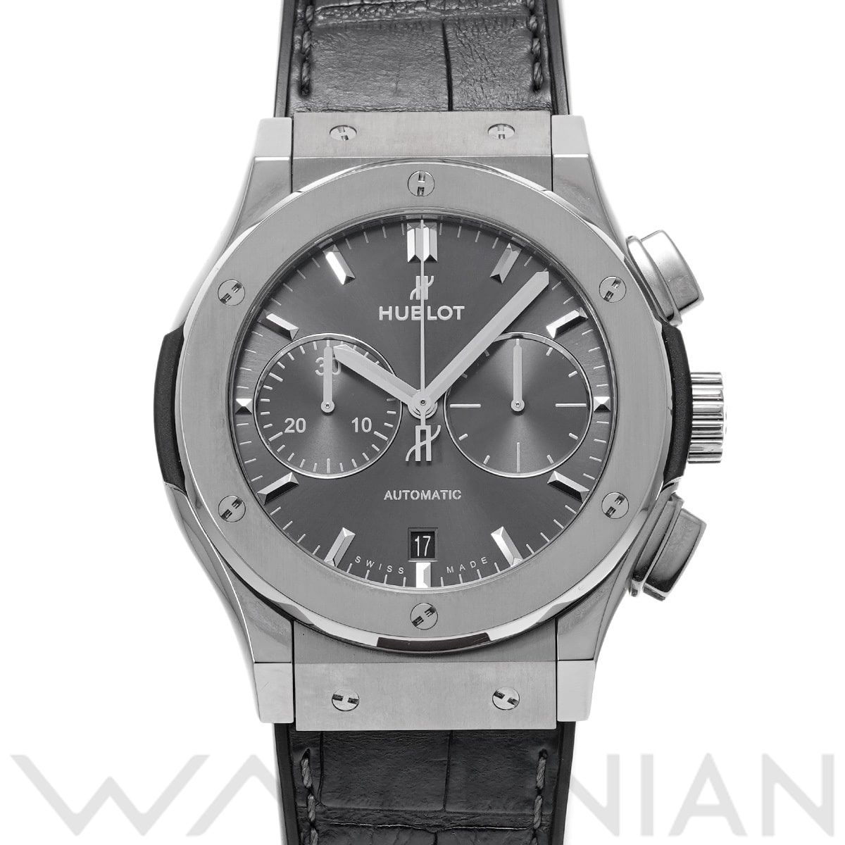 ウブロ クラシックフュージョン チタニウム クロノグラフ レーシンググレー 521.NX.7071.LR グレー メンズ 時計 【中古】【wristwatch】