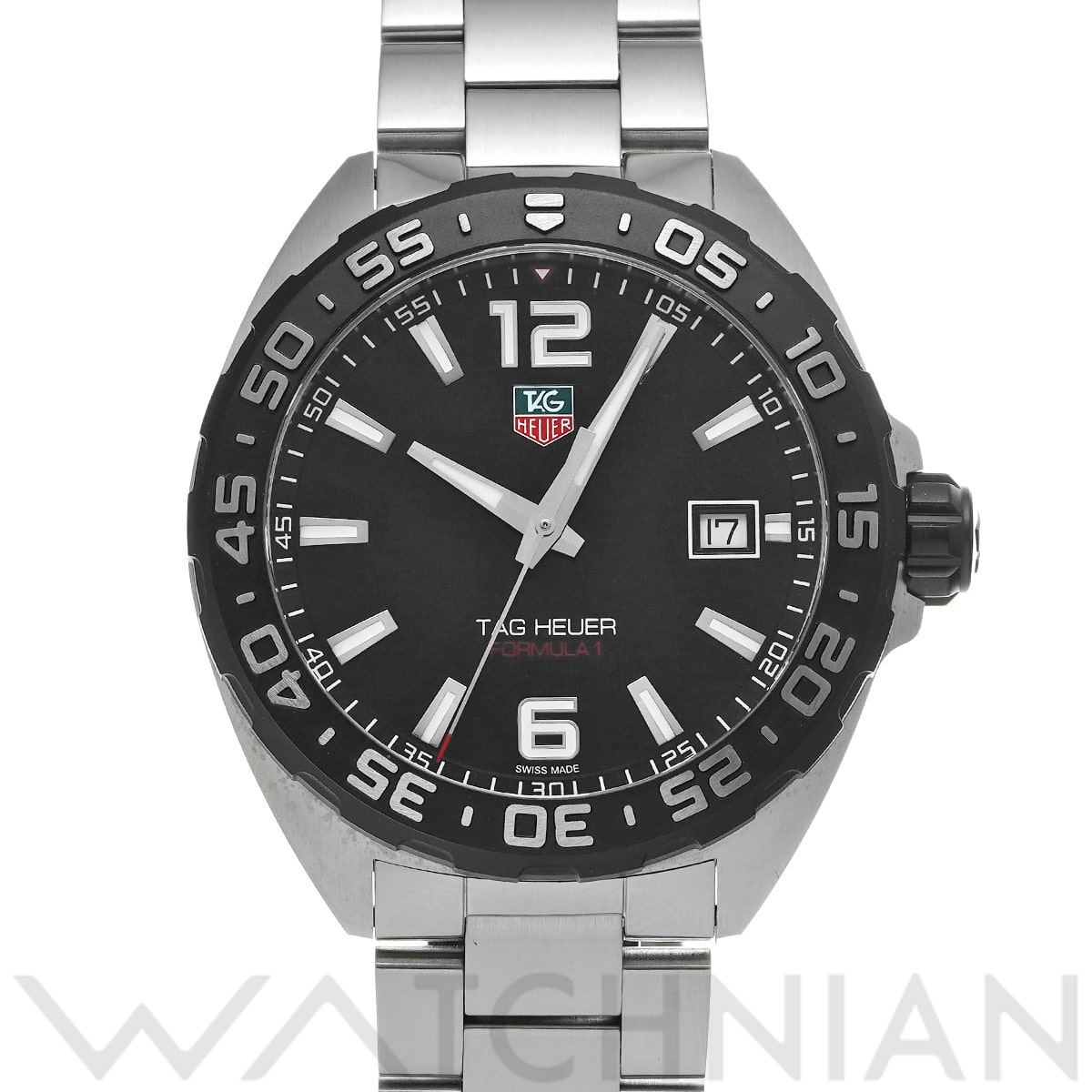 タグ ホイヤー フォーミュラ1 クォーツ WAZ1110.BA0875 ブラック メンズ 時計 【中古】【wristwatch】
