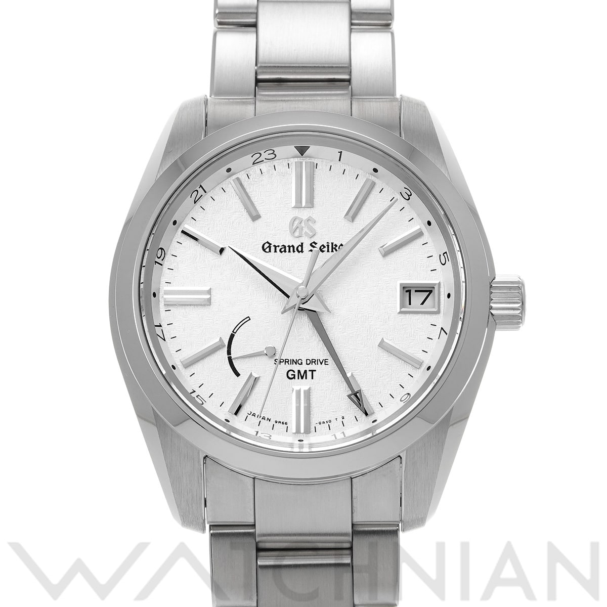 グランドセイコー スプリングドライブ GMT SBGE279 シルバー メンズ 時計 【中古】【wristwatch】