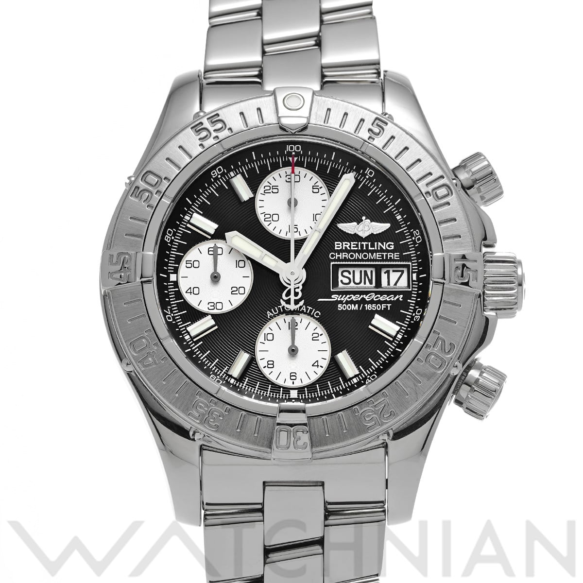 ブライトリング クロノ スーパーオーシャン A111B83PRS ブラック/シルバー メンズ 時計 【中古】【wristwatch】