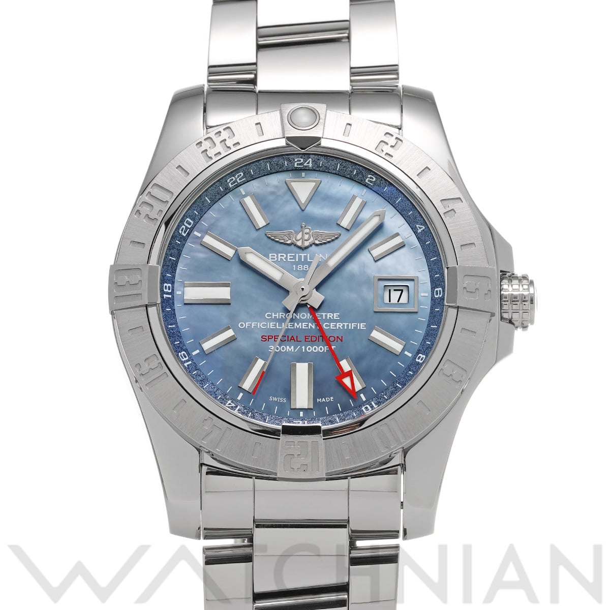 ブライトリング アベンジャーII GMT ブルーマザーオブパール A3239011/C930 ブルーシェル メンズ 時計 【中古】【wristwatch】