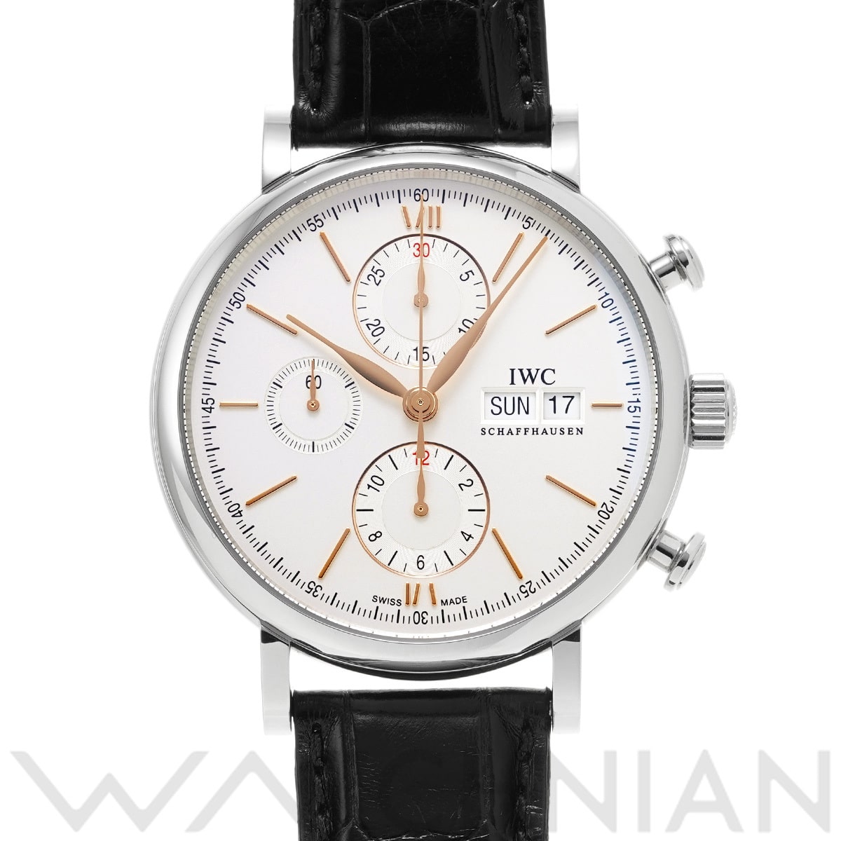 IWC ポートフィノ クロノグラフ IW391022 シルバー メンズ 時計 【中古】【wristwatch】