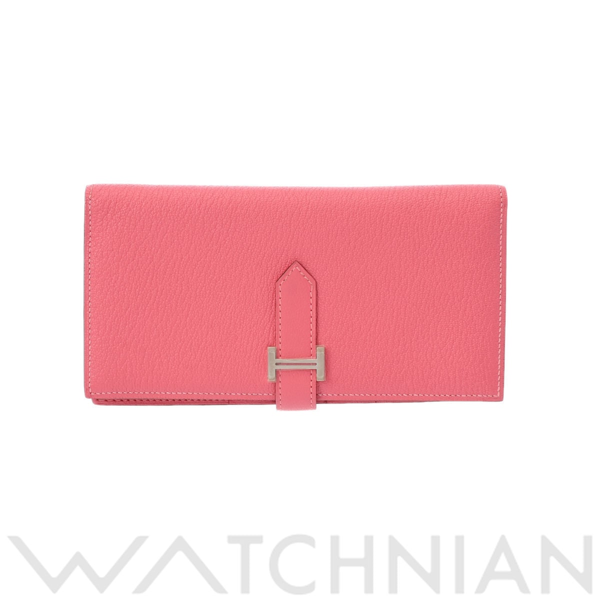 エルメス ベアン スフレ ローズアザレ シェーブル ユニセックス 財布 【中古】【purse】