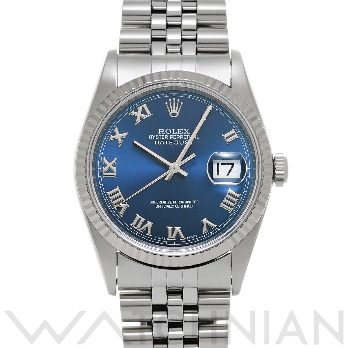 ロレックス デイトジャスト 116234 ブルー メンズ 時計 【中古】【wristwatch】