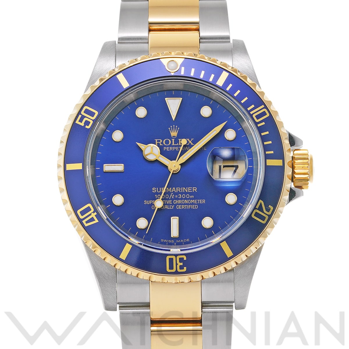 ロレックス サブマリーナ デイト 16613 ブルー メンズ 時計 【中古】【wristwatch】