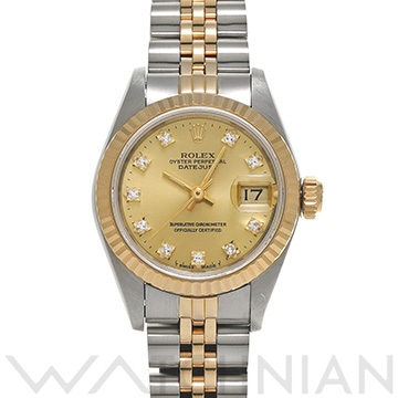 ロレックス デイトジャスト 69173G シャンパン/ダイヤモンド レディース 時計 【中古】【wristwatch】