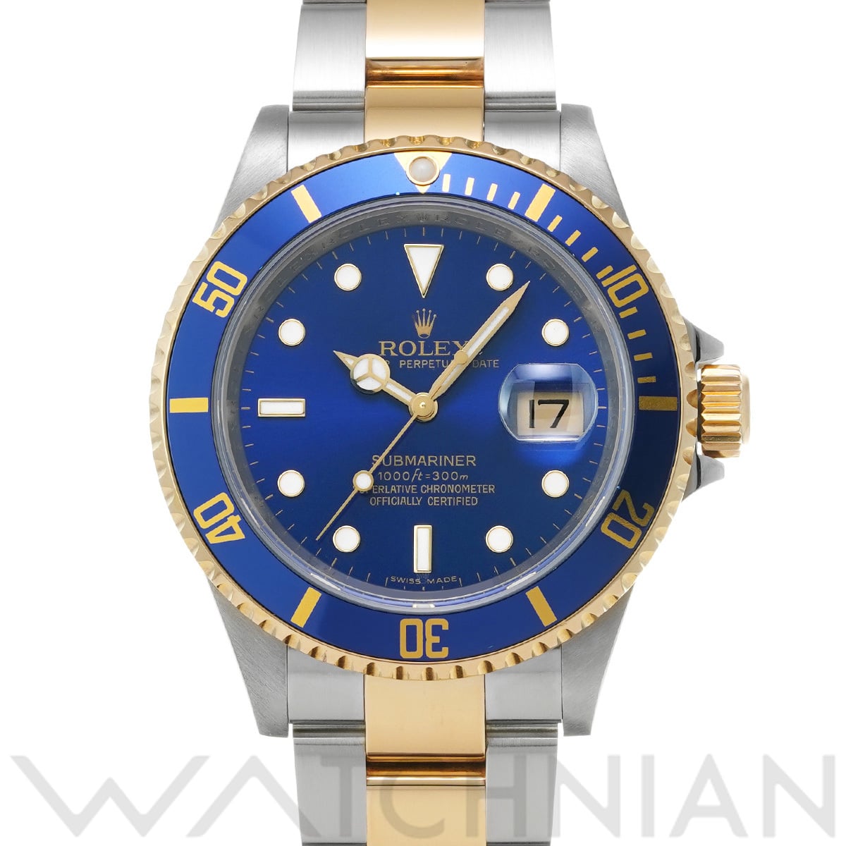 ロレックス サブマリーナ デイト 16613 ブルー メンズ 時計 【中古】【wristwatch】