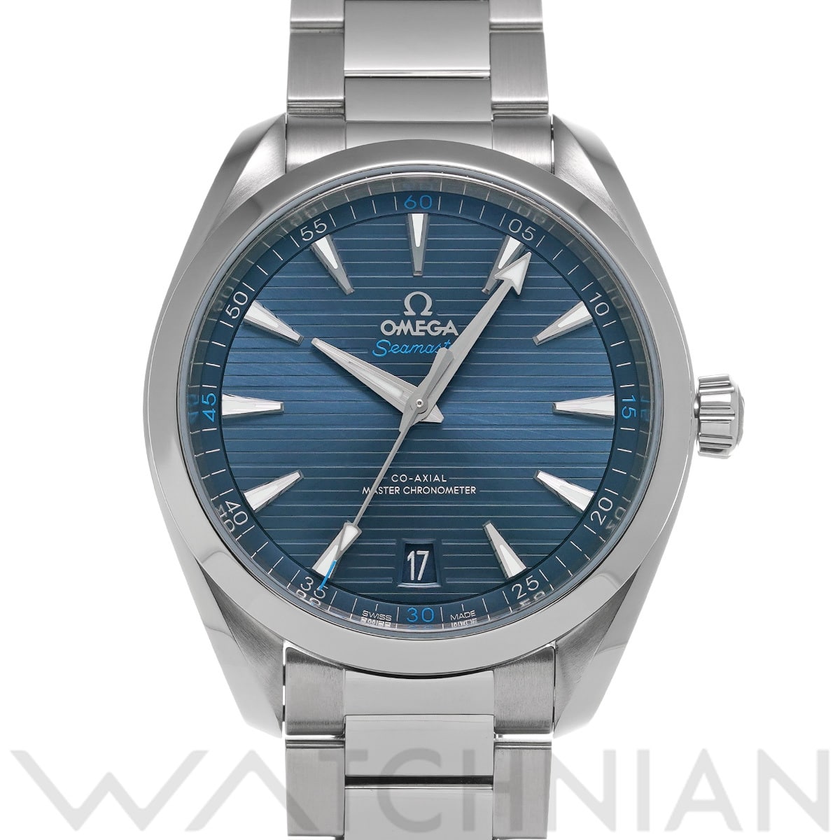 オメガ シーマスター アクアテラ コーアクシャル マスタークロノメーター 220.10.41.21.03.001 ブルー メンズ 時計 【中古】【wristwatch】