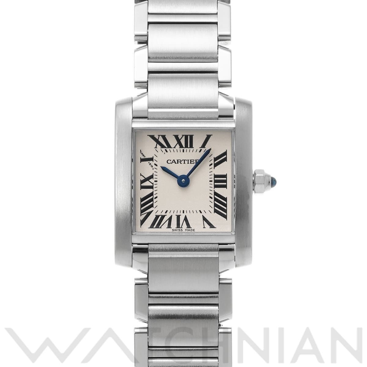 カルティエ タンクフランセーズ SM W51008Q3 シルバー レディース 時計 【中古】【wristwatch】