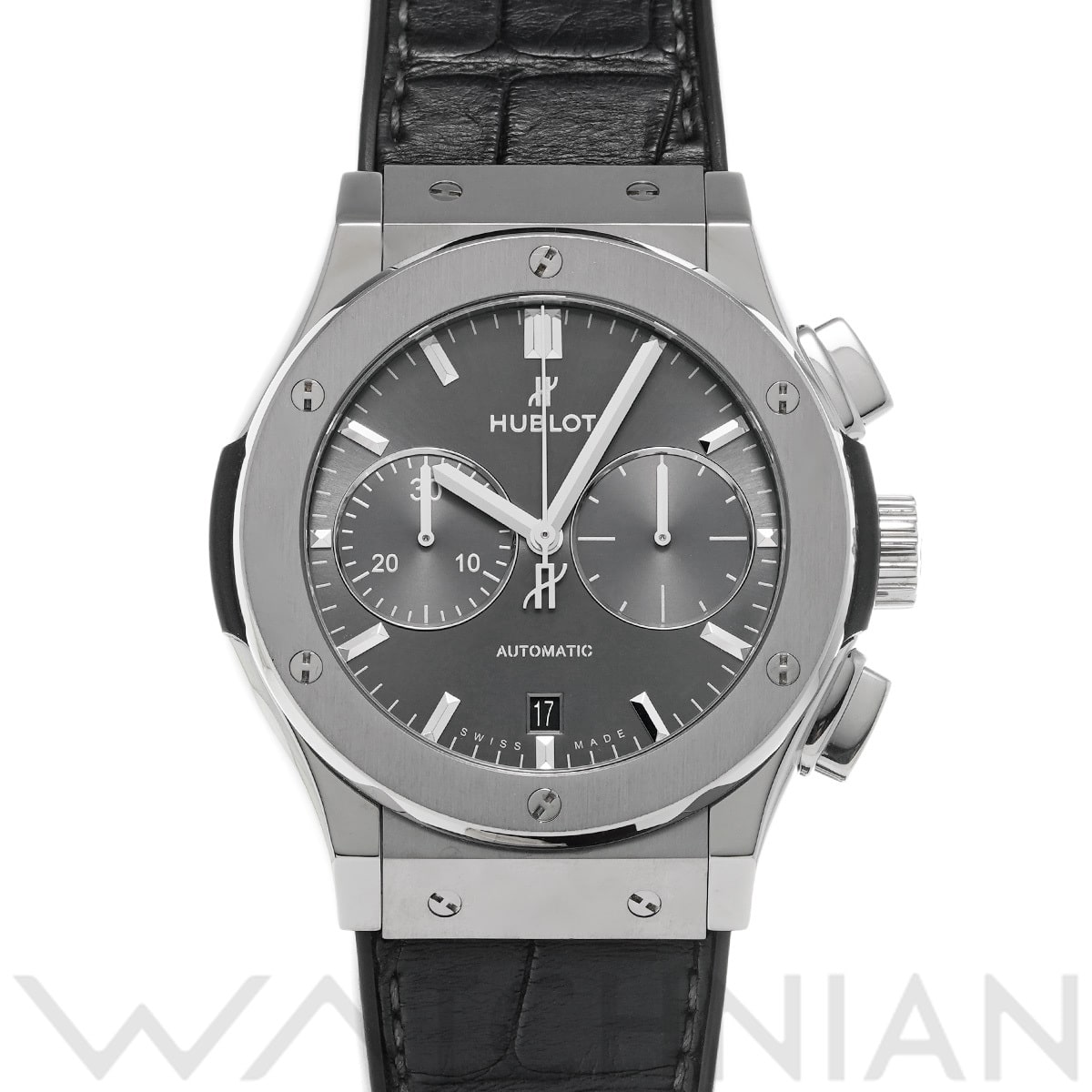 ウブロ クラシックフュージョン チタニウム クロノグラフ レーシンググレー 521.NX.7071.LR グレー メンズ 時計 【中古】【wristwatch】