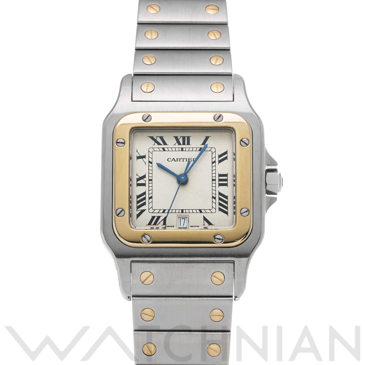 カルティエ サントス ガルベ LM W20011C4 シルバー メンズ 時計 【中古】【wristwatch】