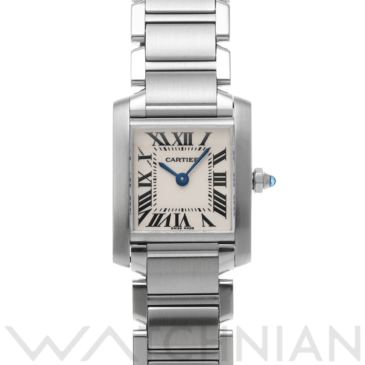 カルティエ タンクフランセーズ SM W51008Q3 シルバー レディース 時計 【中古】【wristwatch】