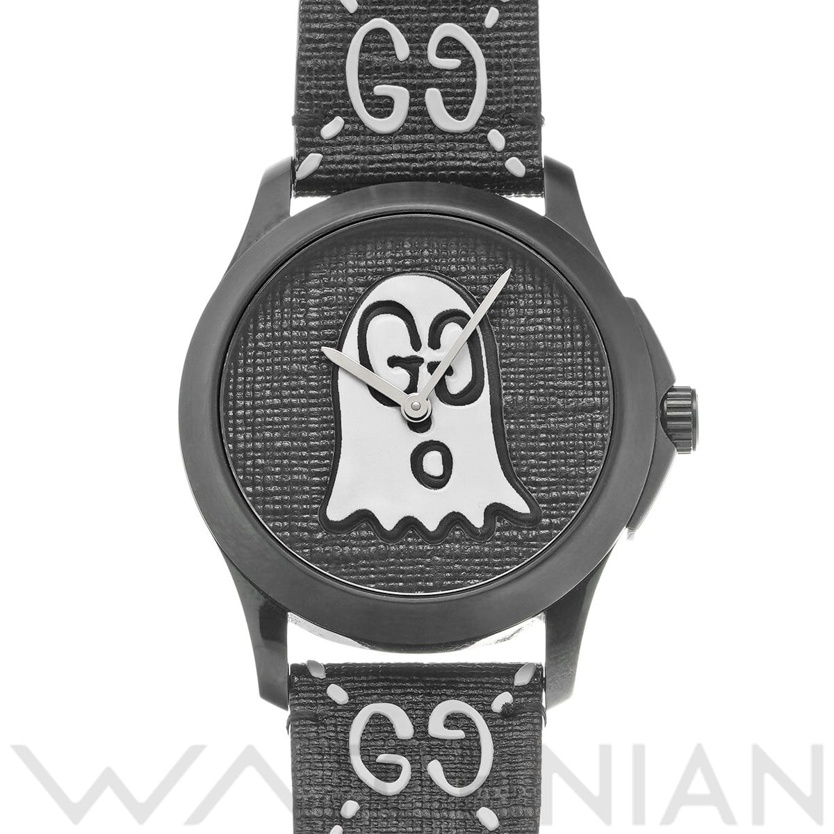 グッチ Gタイムレス ゴースト  YA1264018 ブラック/ホワイト ユニセックス 時計 【中古】【wristwatch】