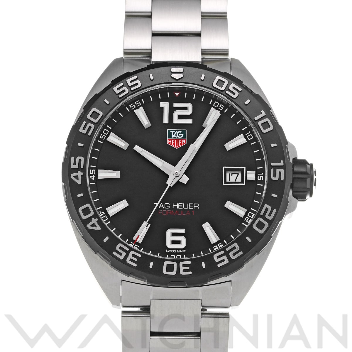 タグ ホイヤー フォーミュラ1 クォーツ WAZ1110.BA0875 ブラック メンズ 時計 【中古】【wristwatch】