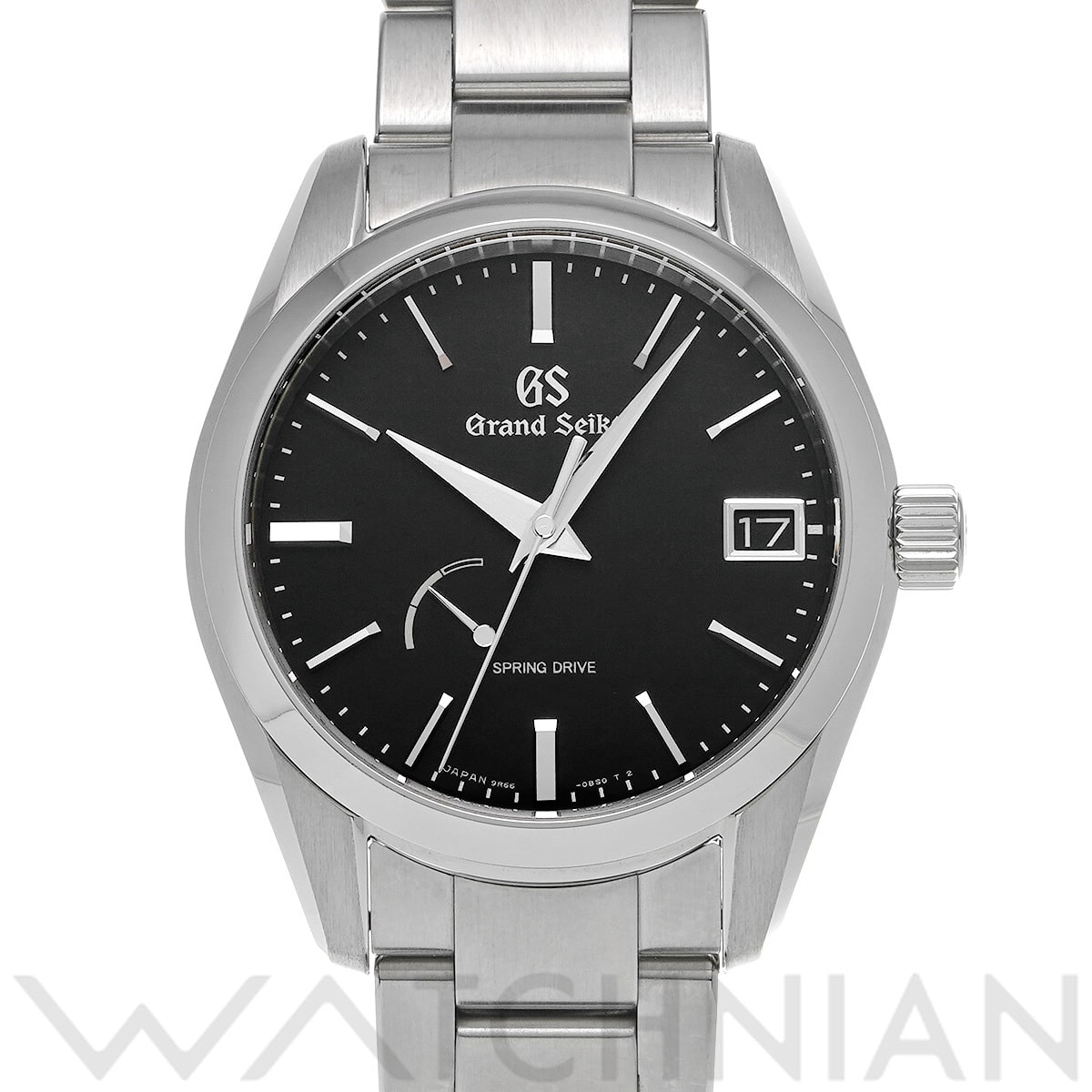 グランドセイコー ヘリテージコレクション スプリングドライブ SBGA467 ブラック メンズ 時計 【中古】【wristwatch】