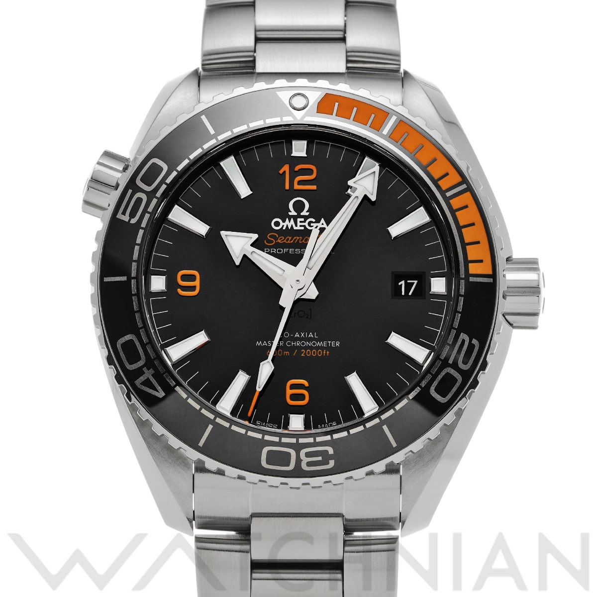 オメガ シーマスター プラネットオーシャン 600 コーアクシャル マスタークロノメーター  215.30.44.21.01.002 ブラック メンズ 時計 【中古】【wristwatch】