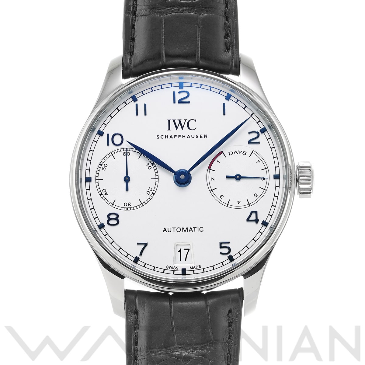 IWC ポルトギーゼ オートマティック 7デイズ IW500705 シルバー メンズ 時計 【中古】【wristwatch】