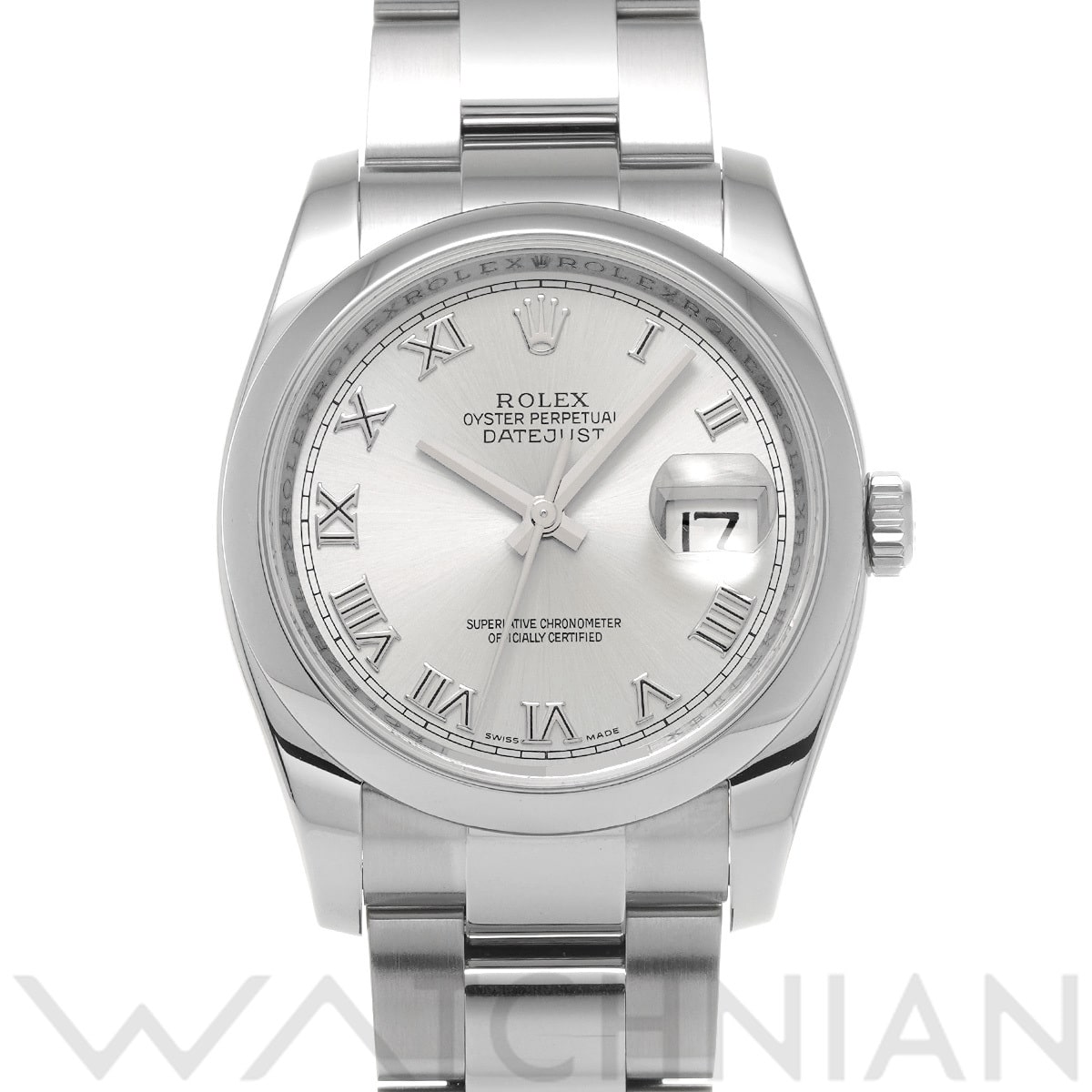 ロレックス デイトジャスト 36 116200 シルバー メンズ 時計 【中古】【wristwatch】