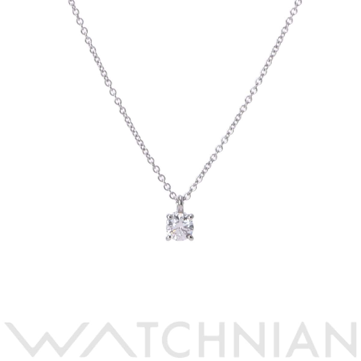 ティファニー ソリティア ネックレス ホワイト Pt950プラチナ レディース ジュエリー 【中古】【jewelry】