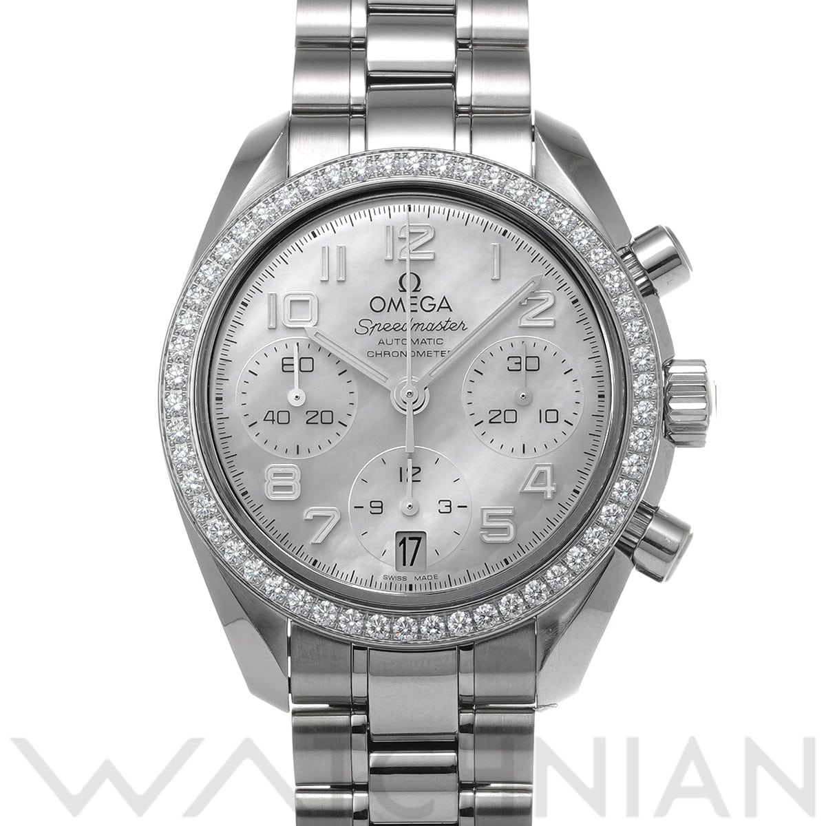 オメガ スピードマスター 38 クロノメーター 324.15.38.40.05.001 ホワイトシェル レディース 時計 【中古】【wristwatch】