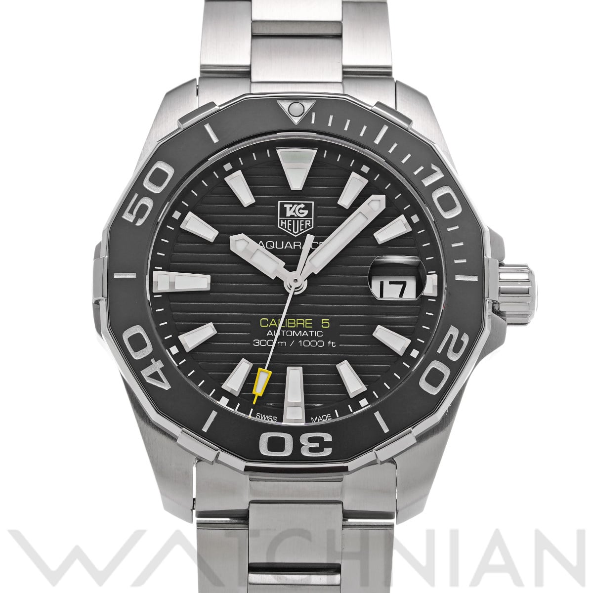 タグ ホイヤー アクアレーサー キャリバー5 WAY211A.BA0928 ブラック メンズ 時計 【中古】【wristwatch】