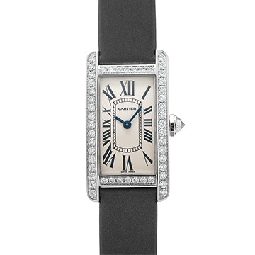 カルティエ タンク アメリカン SM WB707331 シルバー レディース 時計 【中古】【wristwatch】