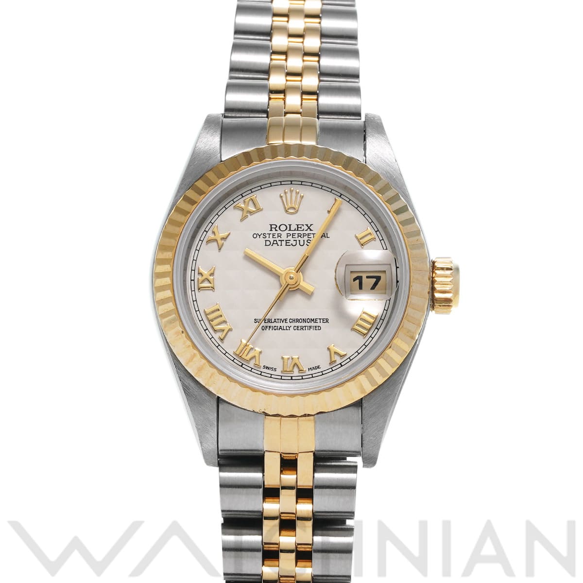 ロレックス デイトジャスト 69173 アイボリーピラミッド レディース 時計 【中古】【wristwatch】