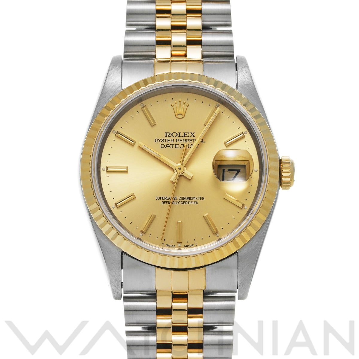 ロレックス デイトジャスト 16233 シャンパン メンズ 時計 【中古】【wristwatch】