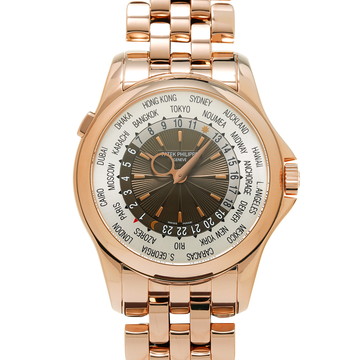 パテック フィリップ ワールドタイム 5130/1R-001 ブラウン メンズ 時計 【中古】【wristwatch】