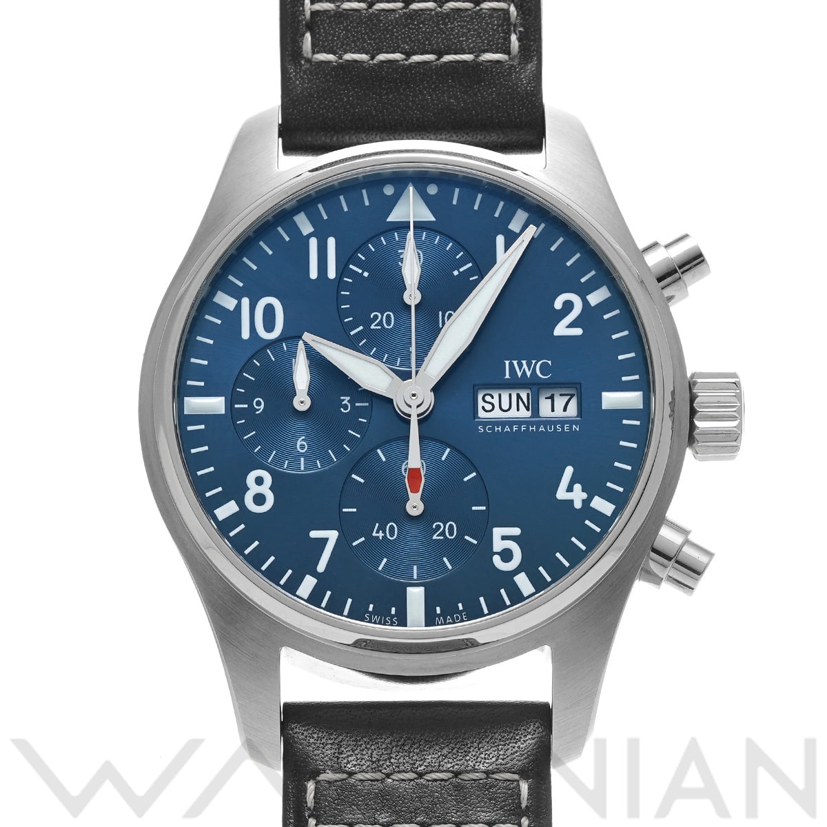 IWC パイロットウォッチ クロノグラフ 41 IW388101 ブルー メンズ 時計 【中古】【wristwatch】
