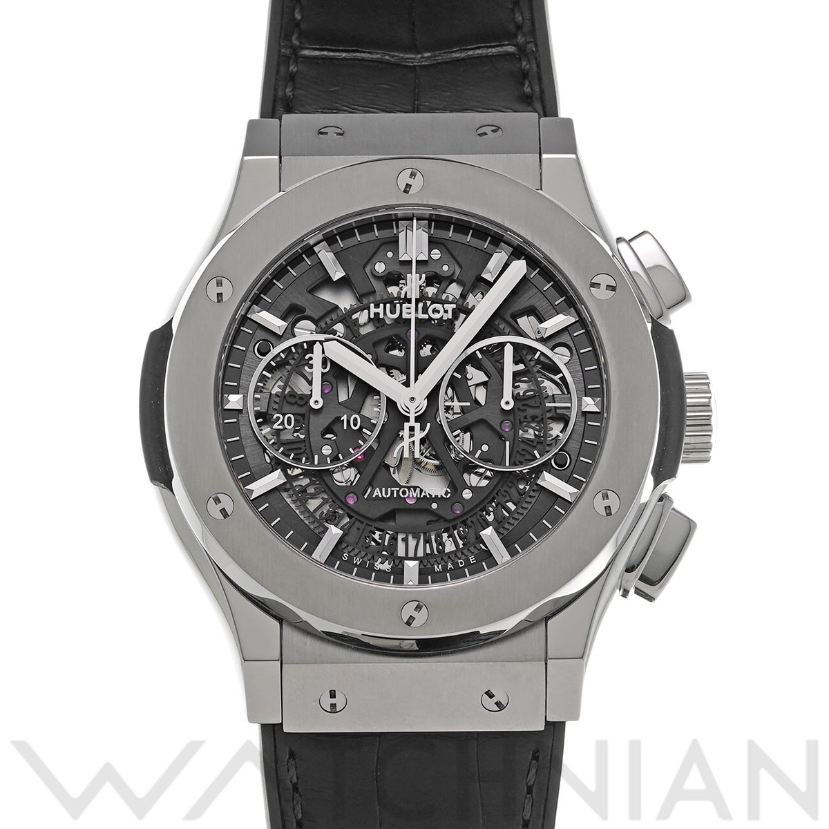 ウブロ クラシック・フュージョン アエロ・フュージョン チタニウム  525.NX.0170.LR スケルトン/サファイア メンズ 時計 【中古】【wristwatch】