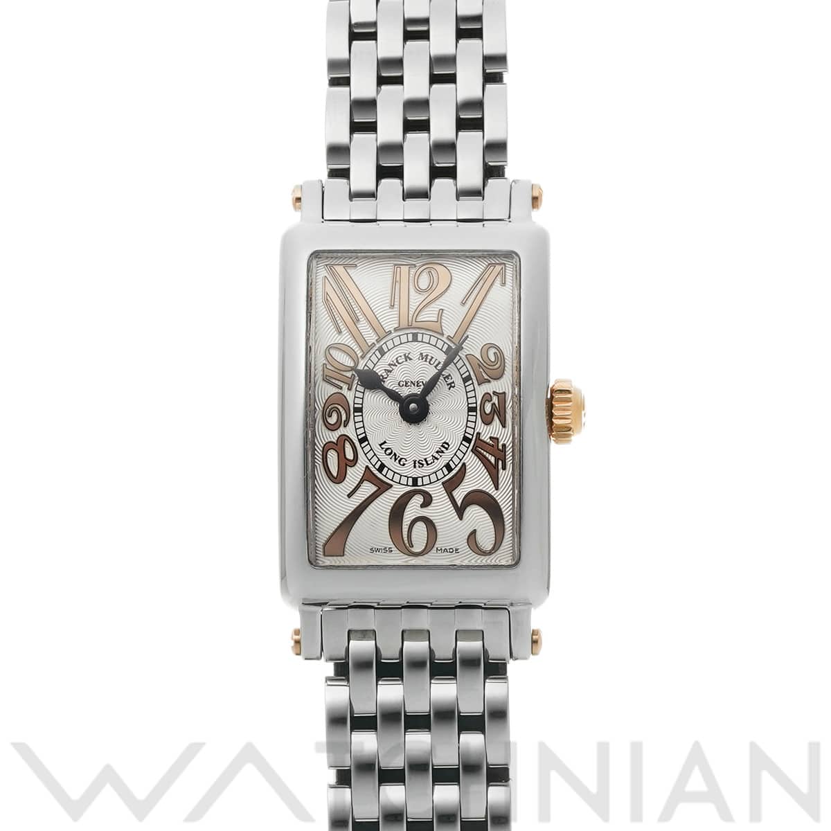 フランクミュラー ロングアイランド プティレリーフ 802QZ REL STG AC シルバー レディース 時計 【中古】【wristwatch】