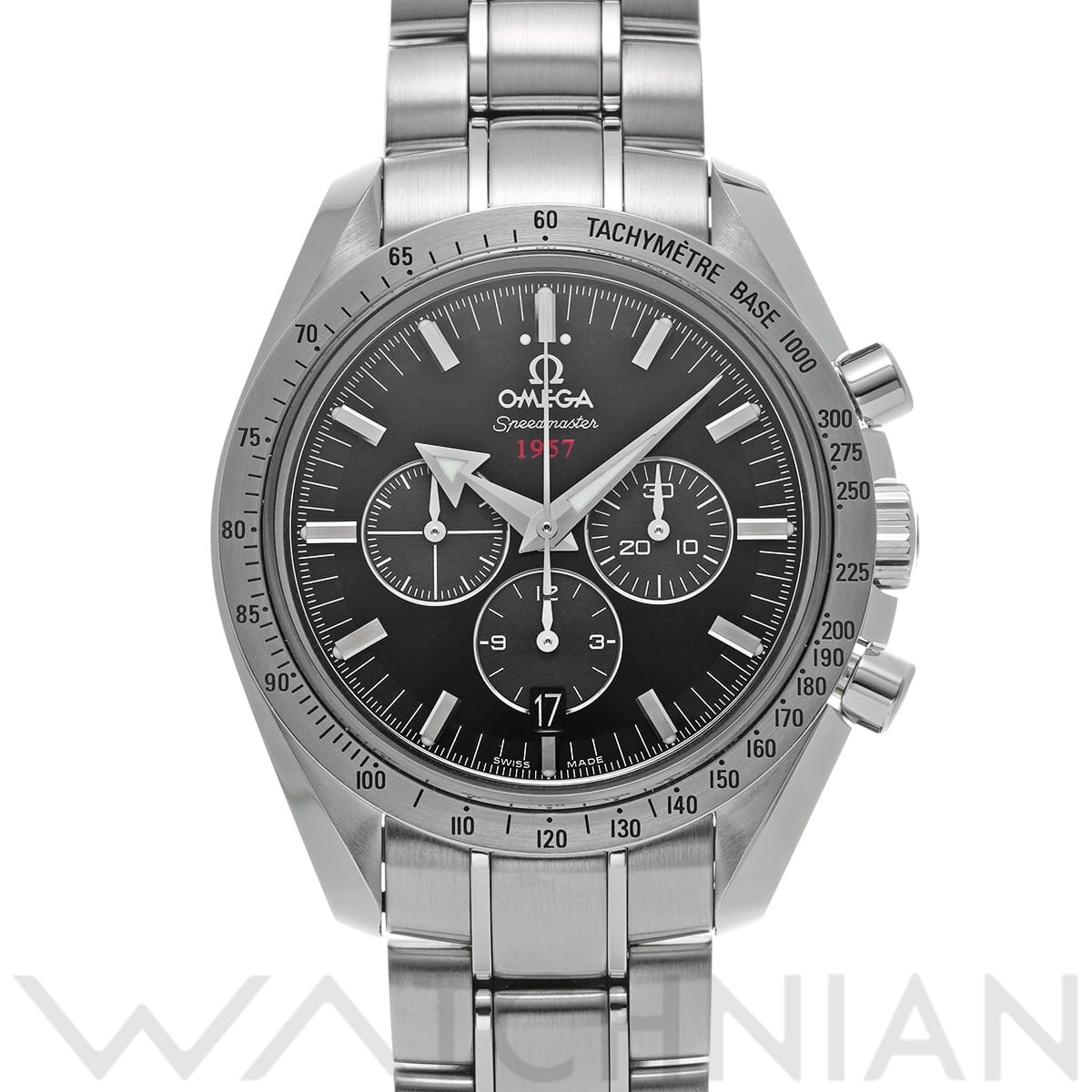 オメガ スピードマスター ブロードアロー 1957 コーアクシャル 321.10.42.50.01.001 ブラック メンズ 時計 【中古】【wristwatch】