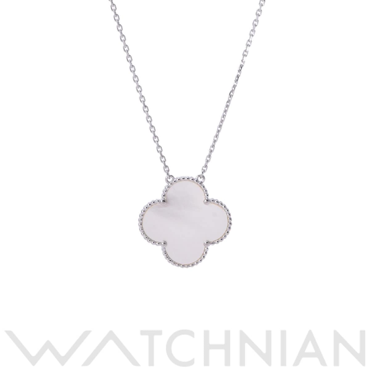 ヴァン クリーフ&アーペル マジックアルハンブラ ネックレス  シルバー K18ホワイトゴールド WG レディース ジュエリー 【中古】【jewelry】