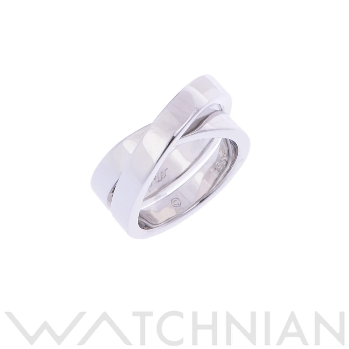 カルティエ パリリング #52 シルバー K18ホワイトゴールド WG レディース ジュエリー 【中古】【jewelry】