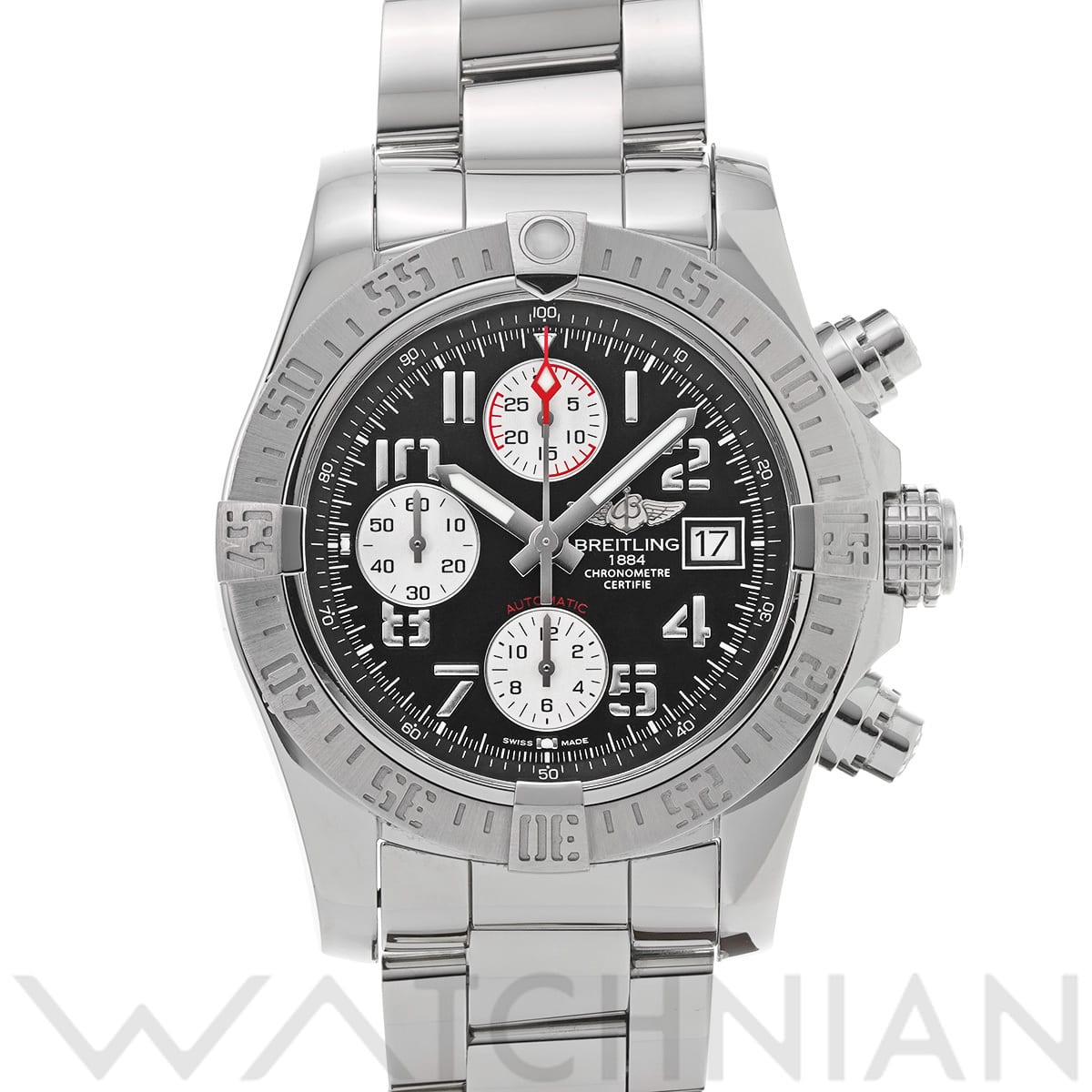 ブライトリング アベンジャー II A13381111B2A1 ブラック/シルバー メンズ 時計 【中古】【wristwatch】