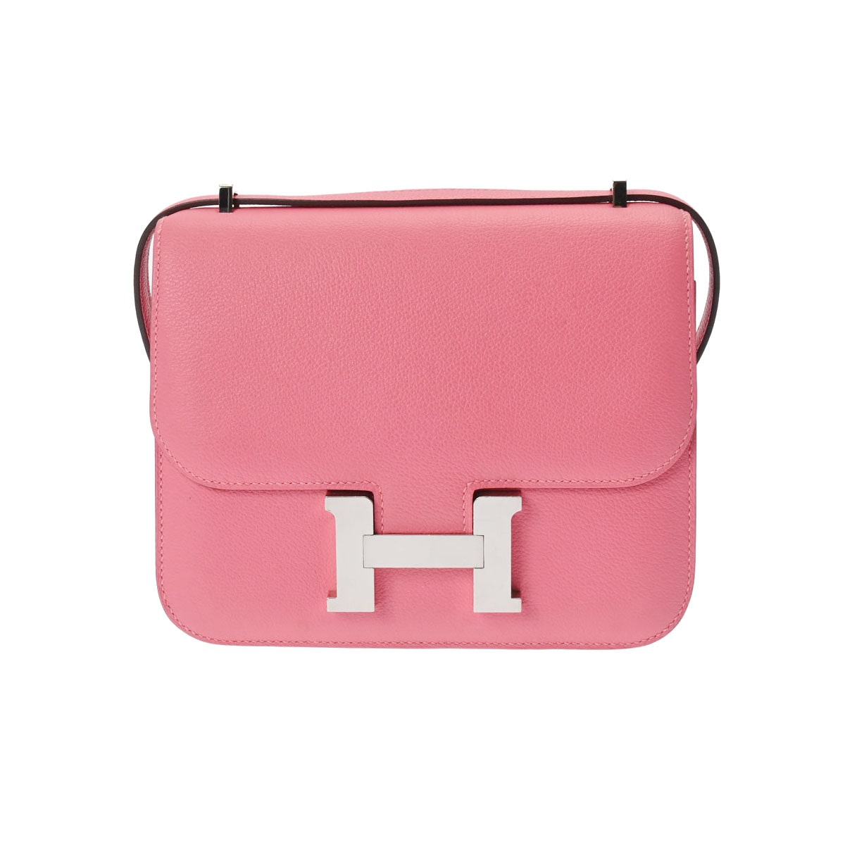 エルメス コンスタンス ミニ18 ローズアザレ/パラジウム金具 エバーカラー レディース バッグ 【中古】【bag】
