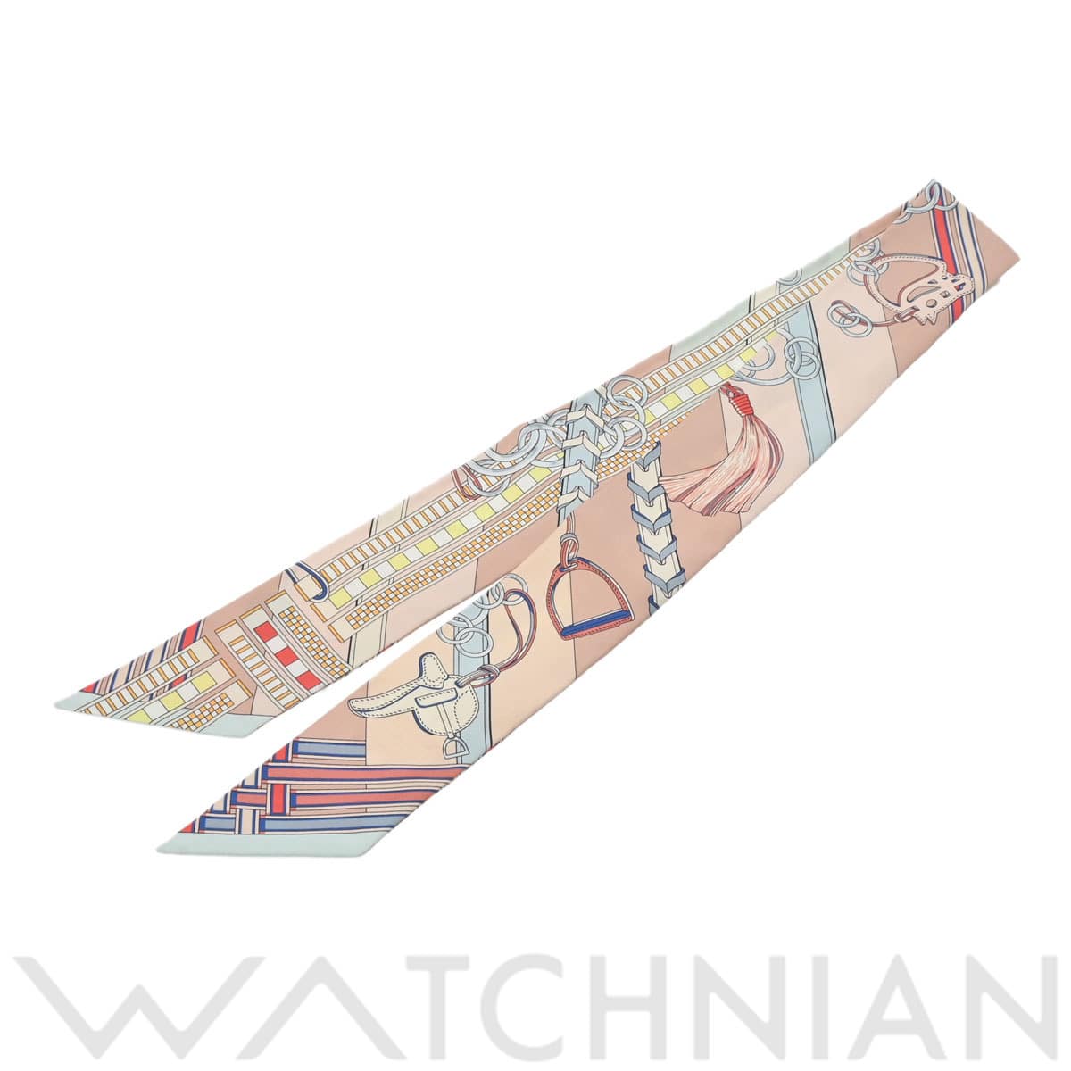 エルメス ツイリー BRIDES ET GRIS GRIS ローズプードル 062849S シルク100％ レディース 【新品】【other】