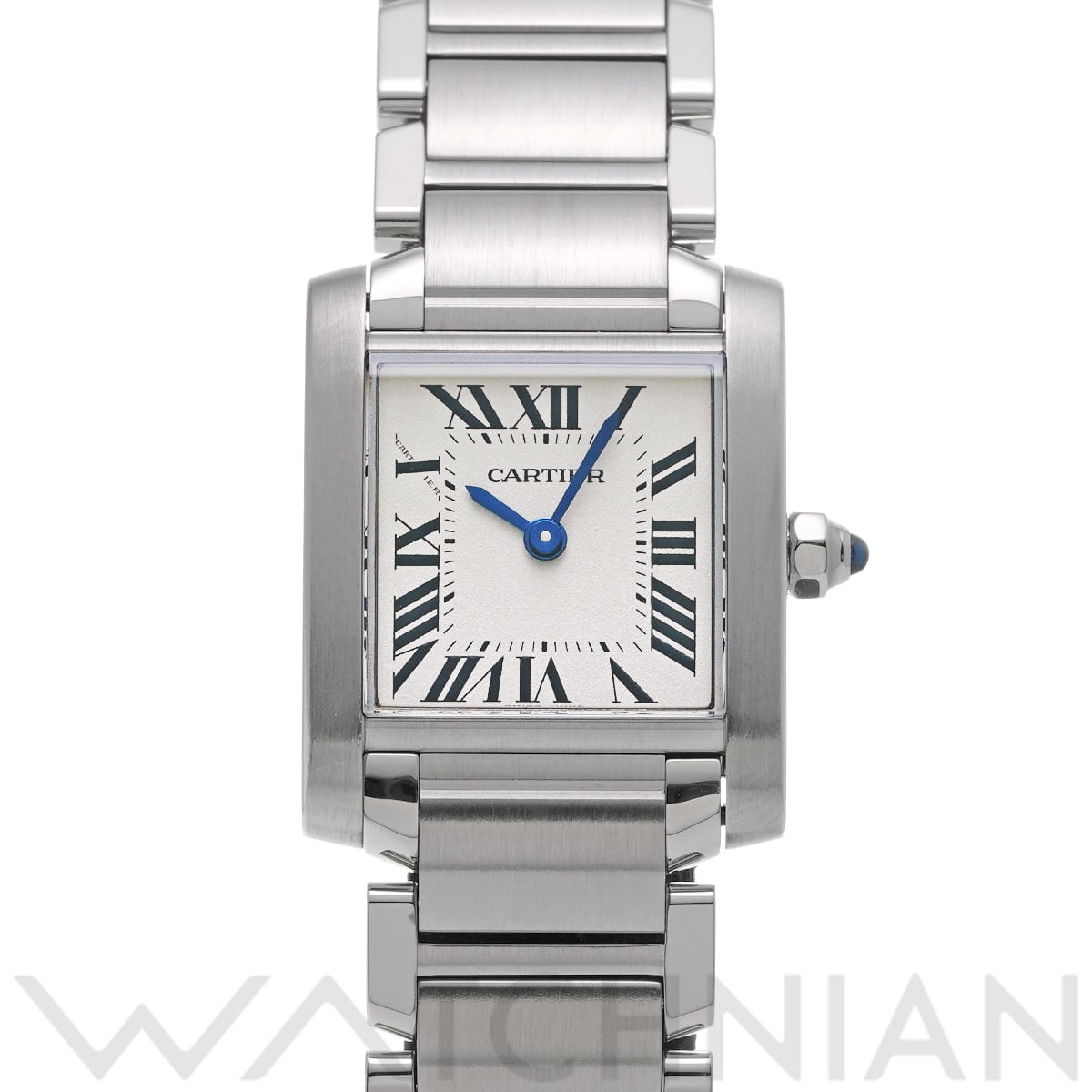 カルティエ タンクフランセーズ SM W51008Q3 シルバー レディース 時計 【中古】【wristwatch】
