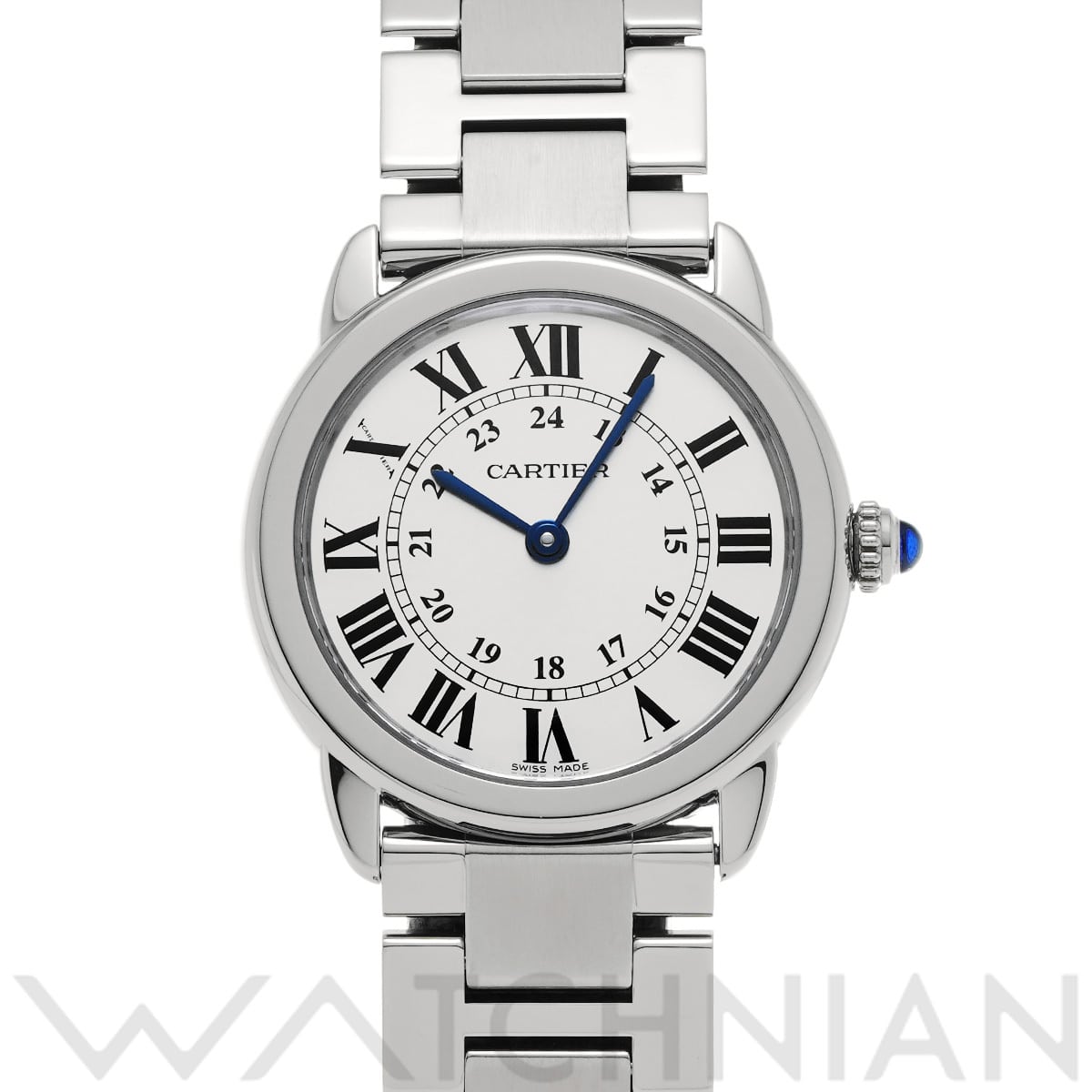 カルティエ ロンドソロ ドゥ カルティエ SM W6701004 シルバー レディース 時計 【中古】【wristwatch】