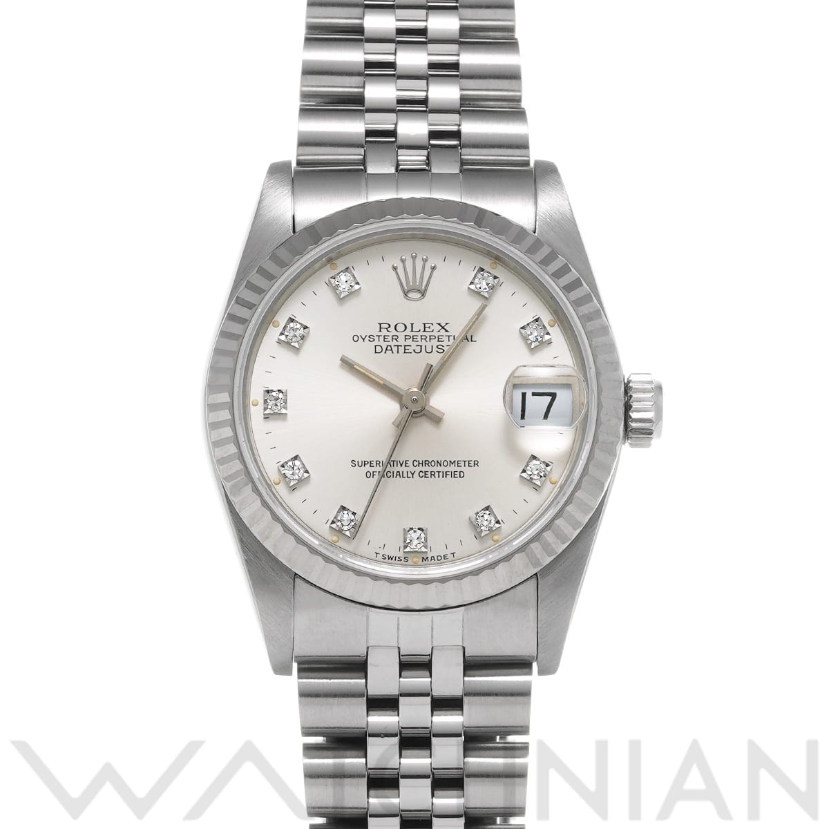 ロレックス デイトジャスト 31 68274G シルバー/ダイヤモンド ユニセックス 時計 【中古】【wristwatch】