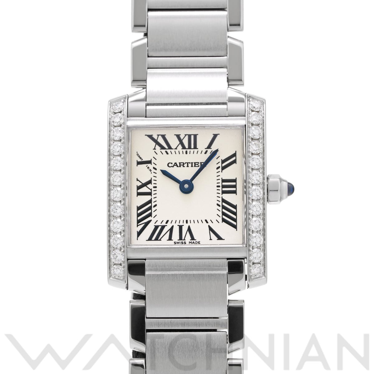カルティエ タンク フランセーズ SM W4TA0008 シルバー レディース 時計 【中古】【wristwatch】
