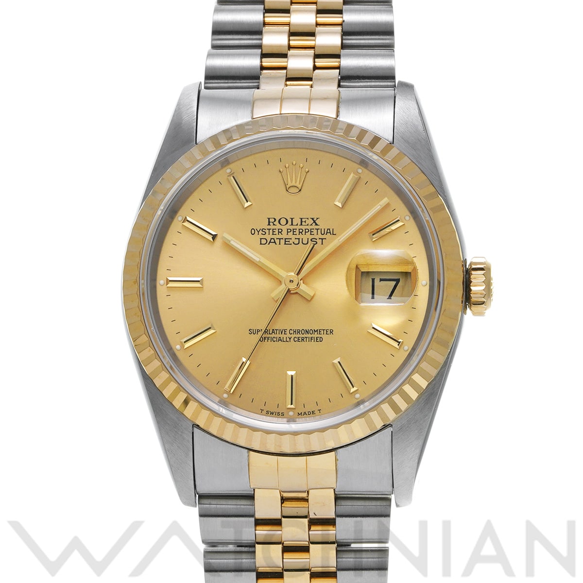 ロレックス デイトジャスト 16233 シャンパン メンズ 時計 【中古】【wristwatch】