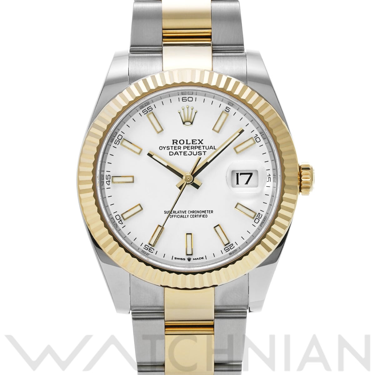 ロレックス デイトジャスト 41 126333 ホワイト メンズ 時計 【中古】【wristwatch】