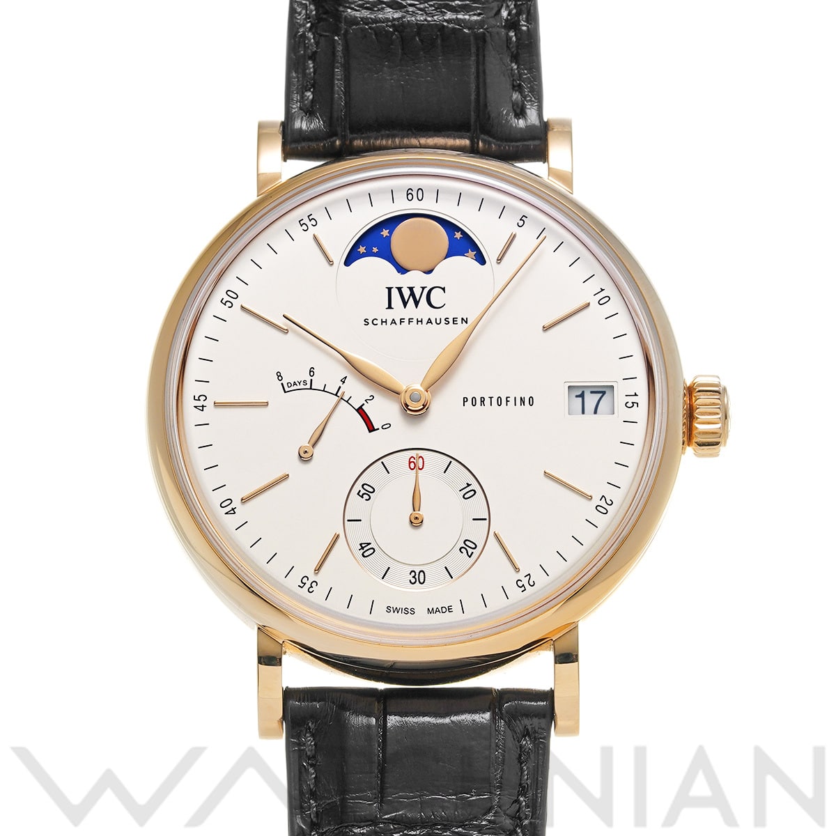 IWC ポートフィノ ハンドワインド ムーンフェイズ IW516409 シルバー メンズ 時計 【中古】【wristwatch】