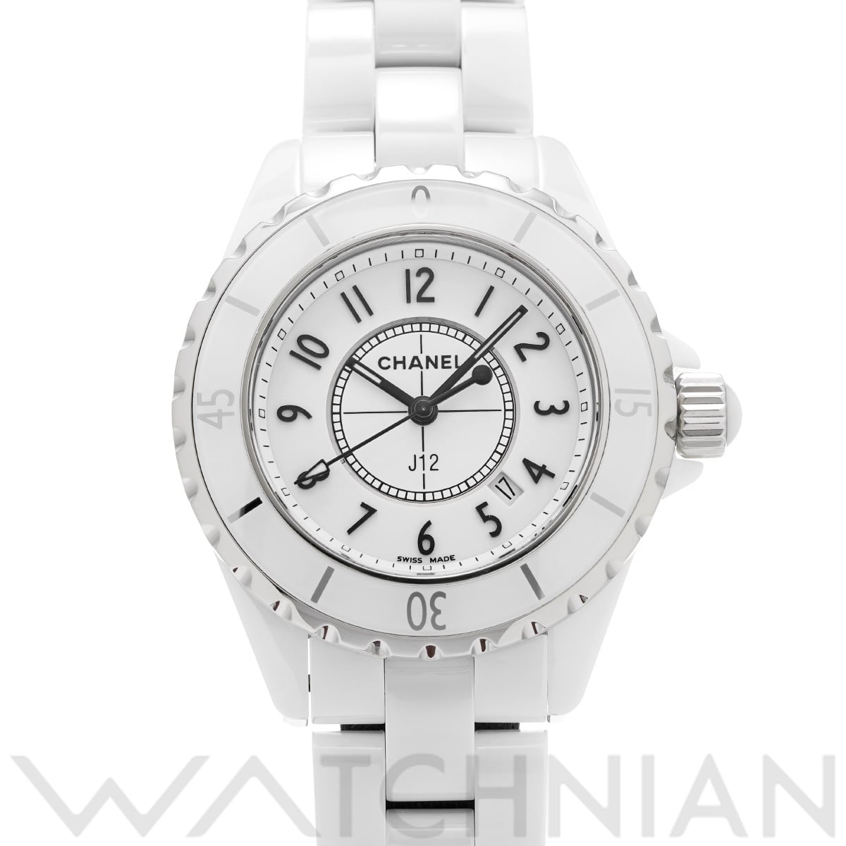 シャネル J12 33MM H0968 ホワイト レディース 時計 【中古】【wristwatch】