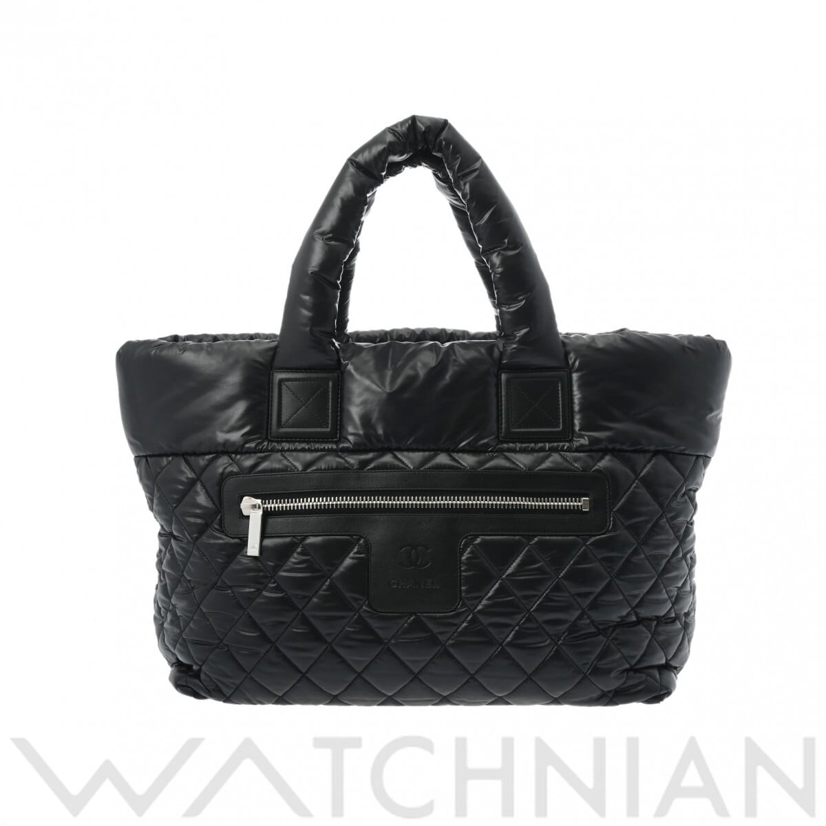 シャネル マトラッセ GST ブラック/シルバー金具 A47107 ナイロン レディース バッグ 【中古】【bag】