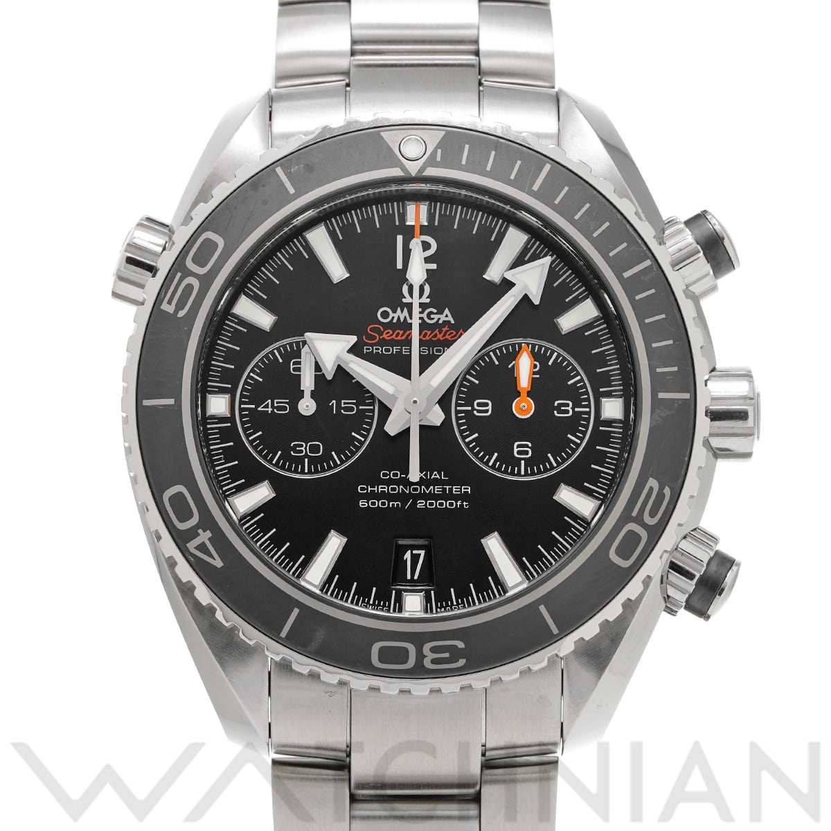 オメガ シーマスター プラネットオーシャン 600 コーアクシャル クロノグラフ 232.30.46.51.01.001 ブラック メンズ 時計 【中古】【wristwatch】
